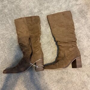 Brown Knee-High Boots